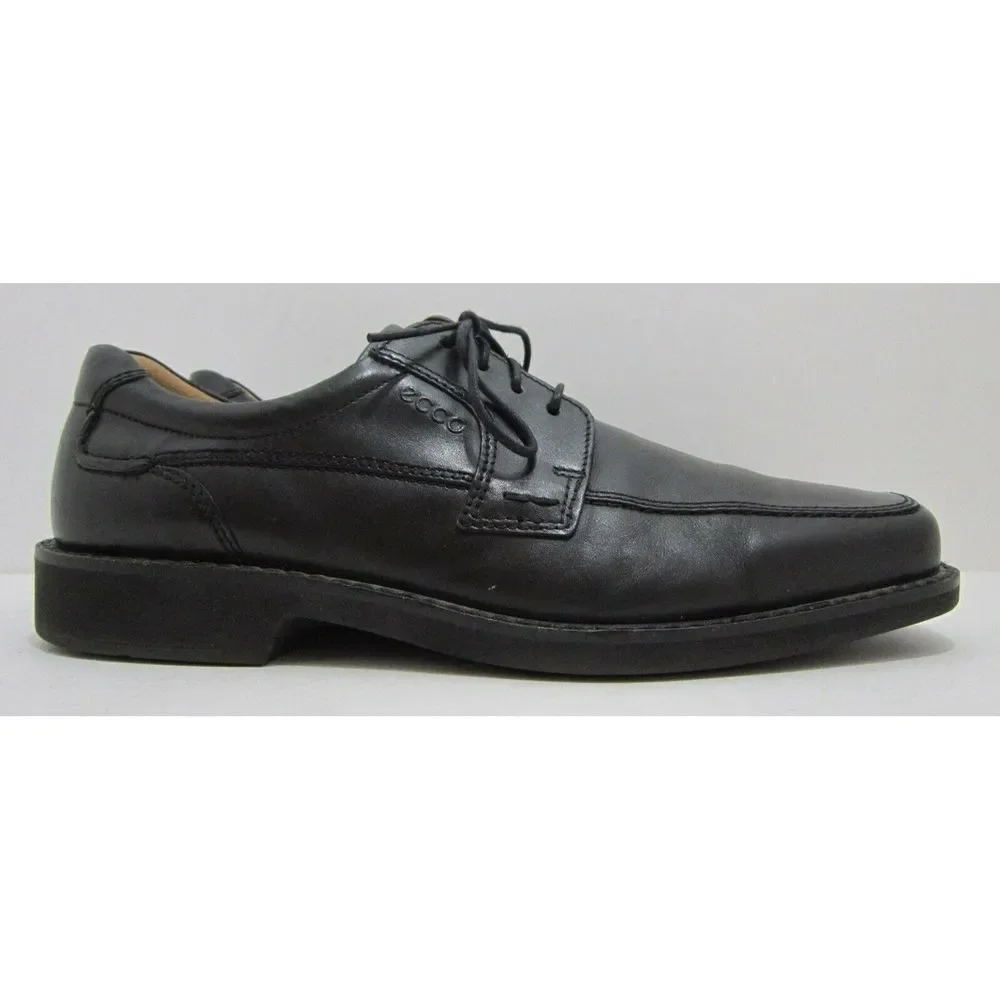 ECCO Seattle Black Leather Dress Oxfords Size 11 M